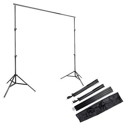 Picture of Kshioe 2x3m/6.5x9.8ft Photo Video Studio Adjustable Background Backdrop Support System Stand with Carry Bag