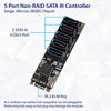 Picture of IO CREST M.2 22x42 to SATA III 2 Ports Adapter Card (Jmicro Chipset), Add Two SATA 3.0 Devices to Any M.2 2242 Slot SI-ADA40141