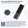 Picture of IO CREST M.2 22x42 to SATA III 2 Ports Adapter Card (Jmicro Chipset), Add Two SATA 3.0 Devices to Any M.2 2242 Slot SI-ADA40141