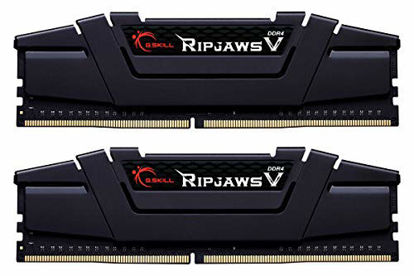 Picture of G.Skill RipJaws V Series 16GB (2 x 8GB) 288-Pin SDRAM PC4-28800 DDR4 3600 CL16-19-19-39 1.35V Dual Channel Desktop Memory Model F4-3600C16D-16GVKC