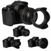 Picture of Veatree 49mm Lens Hood Set Compatible with Canon EF 50mm f/.1.8 STM, Collapsible Rubber Lens Hood with Filter Thread + Reversible Tulip Flower Lens Hood + Center Pinch Lens Cap