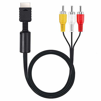 Picture of Suncala 6FT AV TV RCA Audio Video Cord Cable for Playstation PS1 PS2 PS3 (1Pack)