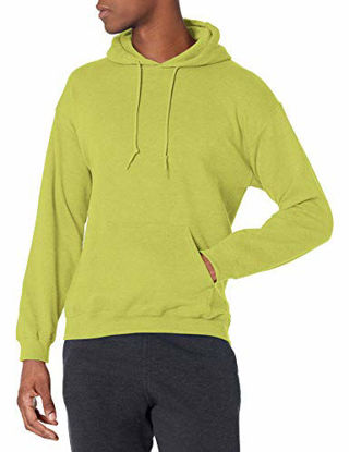 Picture of Gildan Men's Fleece Hooded Sweatshirt, Style G18500, Safety Green, Large