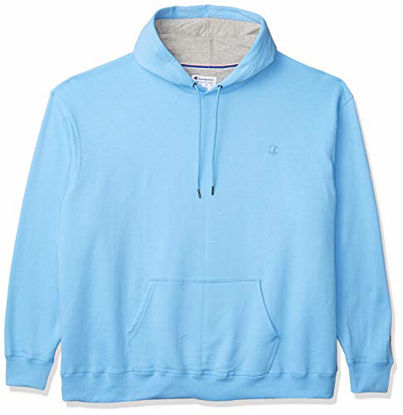 Picture of Champion Men's Powerblend Pullover Hoodie, Swiss Blue, Small
