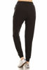 Picture of Leggings Depot JGA128-BLACK-XL Solid Jogger Track Pants w/Pockets, X-Large