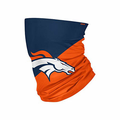 Picture of NFL FOCO Denver Broncos Neck Gaiter, One Size, Big Logo