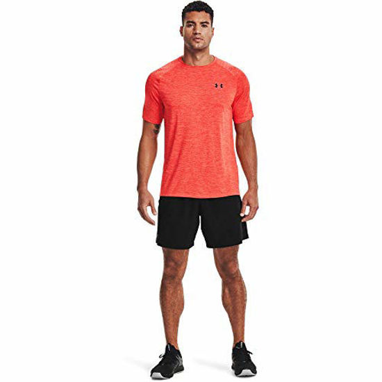 GetUSCart Under Armour Men s Tech 2.0 Short Sleeve T Shirt Venom Red 690 Black Small