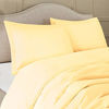 Picture of Nestl Duvet Cover 3 Piece Set - Ultra Soft Double Brushed Microfiber Hotel Collection - Comforter Cover with Button Closure and 2 Pillow Shams, Vanilla Yellow - California King 98"x104"