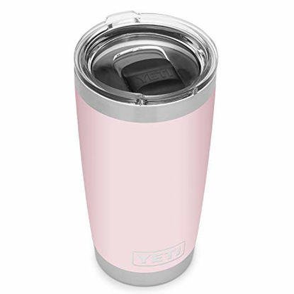Picture of YETI Rambler 20 oz Tumbler, Stainless Steel, Vacuum Insulated with MagSlider Lid, Ice Pink