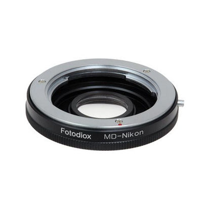 Picture of Fotodiox Pro Lens Mount Adapter Compatible with Minolta MD Lenses to Nikon F-Mount Cameras