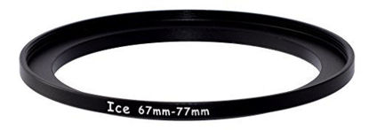 Picture of ICE 67mm to 77mm Step Up Ring Filter/Lens Adapter 67 Male 77 Female Steppi