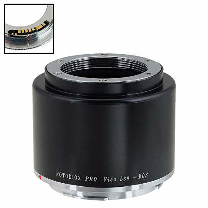Picture of Fotodiox Pro Lens Mount Adapter Compatible with M39/L39 Visoflex SLR Screw Mount Lens to Canon EOS (EF, EF-S) Mount D/SLR Camera Body - with Gen10 Focus Confirmation Chip