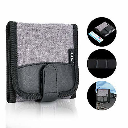 Picture of 3 Pockets Camera Filter Case for Filter Up to 82mm with Microfiber Cleaning Cloth, Belt Loop Design Compact Lens Filter Pouch Wallet