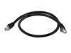 Picture of Monoprice 103419 Cat6 Ethernet Patch Cable - Network Internet Cord - RJ45, Stranded, 550Mhz, UTP, Pure Bare Copper Wire, 24AWG, 2ft, Black