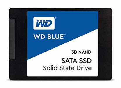 Picture of Western Digital 1TB WD Blue 3D NAND Internal PC SSD - SATA III 6 Gb/s, 2.5"/7mm, Up to 560 MB/s - WDS100T2B0A