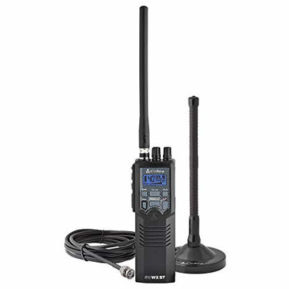 Picture of Cobra HHRT50 Road Trip Cb Radio - Emergency Radio, Travel Essentials, 2-Way Handheld Black Radio with Rooftop Magnet Mount Antenna, NOAA Channels, Dual Watch & 40 Channel Access