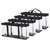 Picture of Fasmov 4 Pack VHS Storage Bag Hold up to 60 Large VHS Tapes (15 Each Bag)