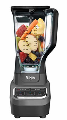 Picture of Ninja Professional 72 Oz Countertop Blender with 1000-Watt Base and Total Crushing Technology for Smoothies, Ice and Frozen Fruit (BL610), Black