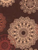 Picture of Covers For The Home Deluxe Elastic Edged Flannel Backed Vinyl Fitted Table Cover - Medallion Pattern - Small Round - Fits Tables up to 40" - 44" Diameter