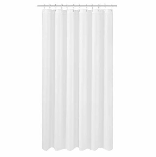 Getuscart N Y Home Extra Long Fabric Shower Curtain Or Liner 72 X 92 Inch Hotel Quality Washable White Bathroom Curtains With Grommets 72x92 Extra Long Fabric Shower Curtain, Extra Wide Cloth Shower Curtain Liner