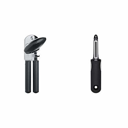 Picture of OXO Good Grips Soft-Handled Can Opener,Black,None & Good Grips Swivel Peeler