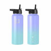 Picture of Iron Flask Sports Water Bottle - 32 Oz, 3 Lids (Straw Lid),Vacuum Insulated Stainless Steel, Modern Double Walled, Simple Thermo Mug, Hydro Metal Canteen