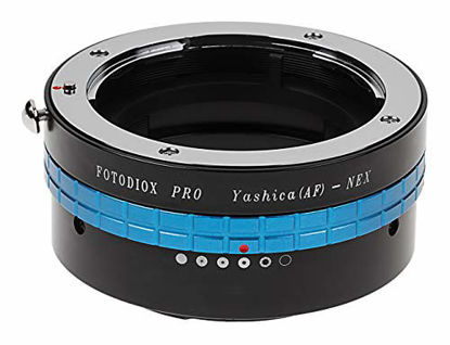 Picture of Fotodiox Pro Lens Mount Adapter, for Yashica AF Lens to Sony NEX E-Mount Mirrorless Cameras