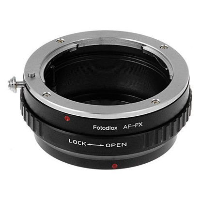 Picture of Fotodiox Lens Mount Adapter Compatible with Sony Alpha A-Mount (and Minolta AF) DSLR Lens on Fuji X-Mount Cameras