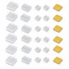 Picture of 30 PCS Raspberry Pi 4 Heatsink Kit with Thermal Conductive Adhesive Tape, Aluminum Heat Sink Cooler and Copper Heatsink for Raspberry Pi B B+ 2/3/4