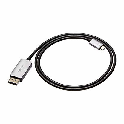 Picture of AmazonBasics Aluminum USB-C to DisplayPort Cable - 3-Foot