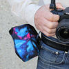 Picture of USA GEAR DSLR Camera Sleeve Case (Galaxy) with Neoprene Protection, Holster Belt Loop and Accessory Storage - Compatible with Nikon D3400, Canon EOS Rebel SL2, Pentax K-70 and Many More