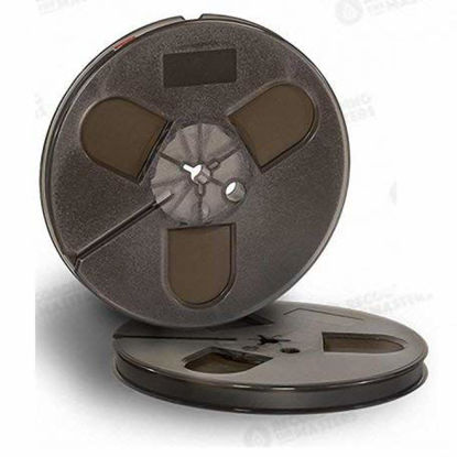 Picture of NEW RTM PYRAL LPR35 1/4" 1800' 549m 7" Plastic Reel Trident Hinged Box RMG/EMTEC Studio Mastering Tape R34511