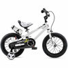 Picture of RoyalBaby Kids Bike Boys Girls Freestyle BMX Bicycle with Training Wheels Kickstand Gifts for Children Bikes 16 Inch White