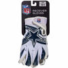 Picture of Franklin Sports Dallas Cowboys Youth NFL Football Receiver Gloves - Receiver Gloves For Kids - NFL Team Logos and Silicone Palm - Youth M/L Pair