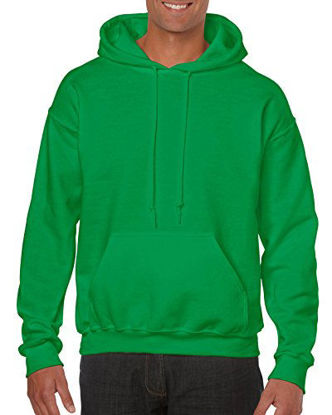 Picture of Gildan Men's Fleece Hooded Sweatshirt, Style G18500, Irish Green, Large