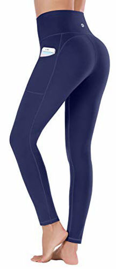 GetUSCart- Ewedoos Women's Yoga Pants with Pockets - Leggings with Pockets,  High Waist Tummy Control Non See-Through Workout Pants (EW320 Navy, Medium)
