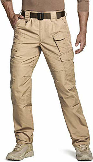 Water Repellent Hiking Pants Details about   CQR Men's Ripstop Cargo Pants Tactical Pants 