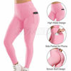 Picture of GYMSPT High Waisted Yoga Pants with Pockets for Women, Tummy Control Scrunch Butt Lifting Workout Leggings Booty Tights