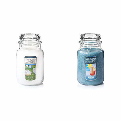 Picture of Yankee Candle Large Jar Candle Clean Cotton & Candle Large Jar Candle Bahama Breeze