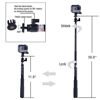 Picture of Smatree Extendable Aluminum Selfie Stick/Monopod Compatible for GoPro Max/Hero 9/8/7/6/5/4/3+/GOPRO Hero(2018)/AKASO GeekPro SJCAM SJ4000 SJ5000 Xiaomi Yi Camera Action Camera