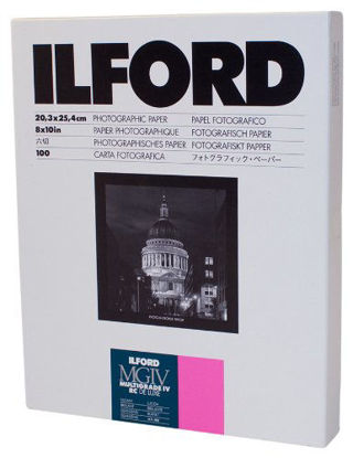 Picture of Ilford Multigrade IV RC Deluxe Resin Coated VC Paper, 8x10, 100 Pack (Glossy)
