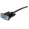 Picture of StarTech.com 1m Black Straight Through DB9 RS232 Serial Cable - DB9 RS232 Serial Extension Cable - Male to Female Cable (MXT1001MBK)