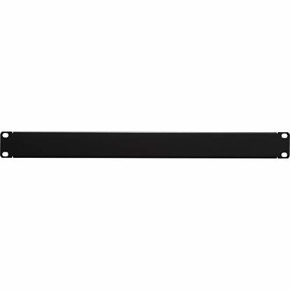 Picture of NavePoint 1U Blank Rack Mount Panel Spacer for 19-Inch Server Network Rack Enclosure Or Cabinet Black