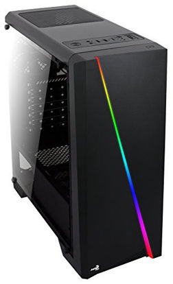 Picture of AeroCool Cylon RGB Mid Tower with Acrylic Side window, Black