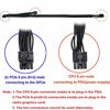 Picture of COMeap ATX CPU 8 Pin Male to Dual PCIe 2X 8 Pin (6+2) Male Power Adapter Cable for Corsair Modular Power Supply 25-inch+9-inch (63cm+23cm)