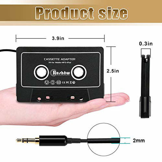 GetUSCart Reshow Cassette to Aux Adapter with Stereo Audio, Premium