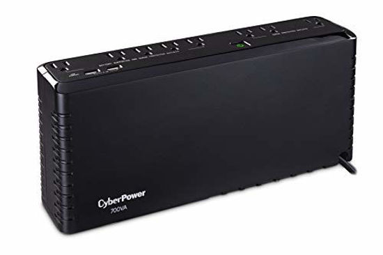 Picture of CyberPower SL700U Standby UPS System, 700VA/370W, 8 Outlets, 2 USB Charging Ports, Slim Profile