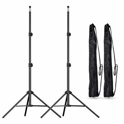 Picture of Emart 7 Feet Photography Photo Studio Tripod Light Stands for Softbox, Umbrella, Video Shooting, Reflector, Portable Carry Case Include - 2 Pack