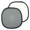 Picture of Foto&Tech Portable 12"/30cm 18% Gray Card White Balance Disc Gray Panel & Neutral White Double-Sided Collapsible Reference Reflector Focusing Board for Camera Photography+Nylon Bag+Organizer Cable Tie