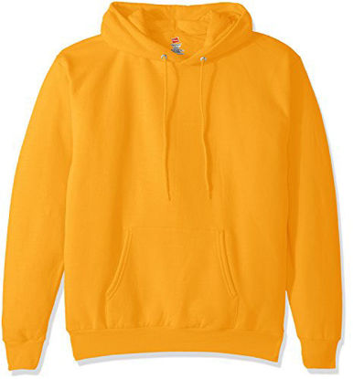 Picture of Hanes mens Pullover Ecosmart Fleece Hooded Sweatshirt Hoody, Gold, XXXX-Large US